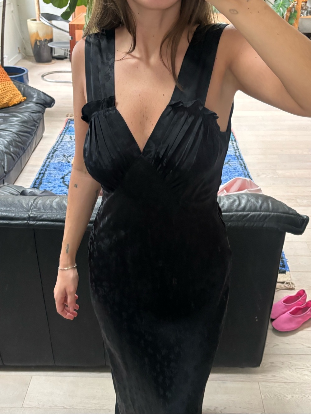 Realisation Par Ivy Dress Black Silk - Picture 2 of 2